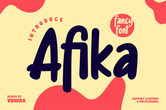 Afika: A Joyful Display Font for Creative Projects