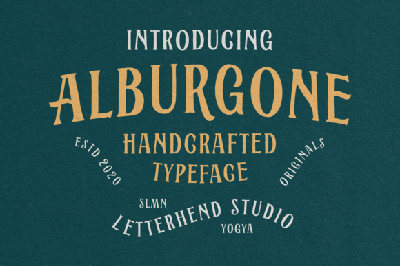 Alburgone: A Vintage Font for Handmade Creations
