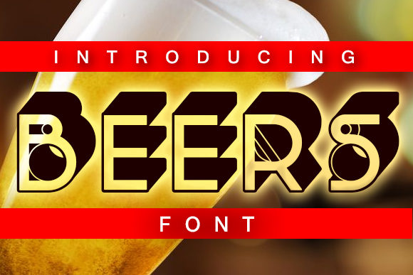 Beers: A Bold Display Font for Creative Projects