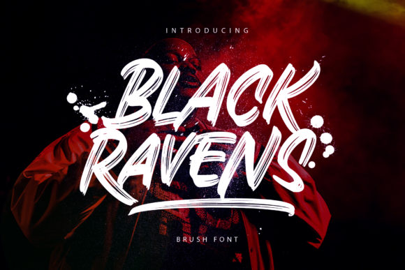 Black Ravens: A Bold Display Font for Creative Product Design