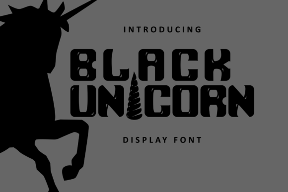 Black Unicorn: A Bold Display Font for Eye-Catching Campaigns