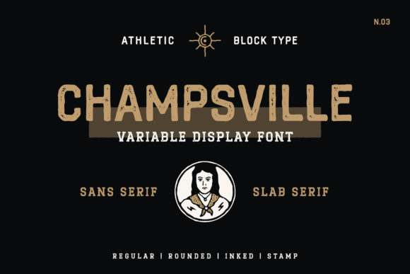 Champsville: A Display Font with Handwritten Charm