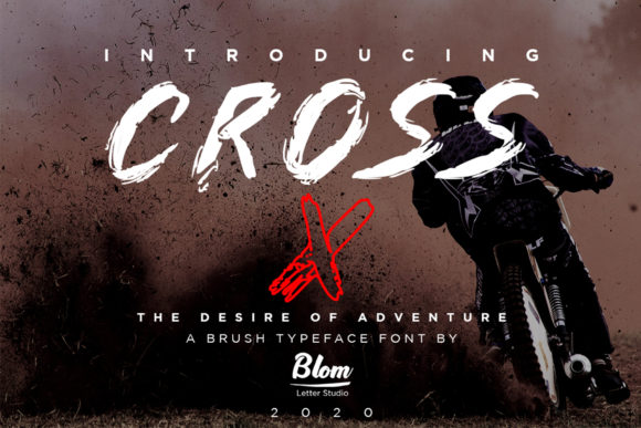 Cross X: A Bold Display Font for Creative Web Design