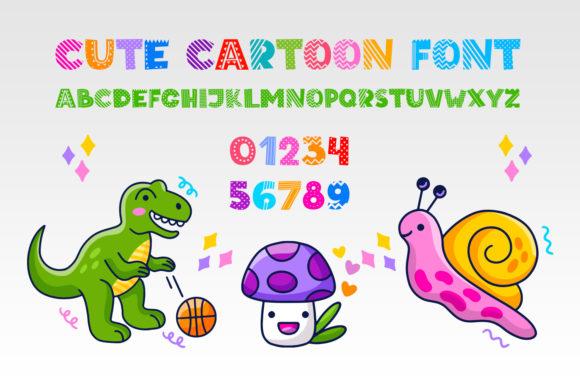 Cute Cartoon: A Display Font That Brings Playfulness to Your Craft Projects