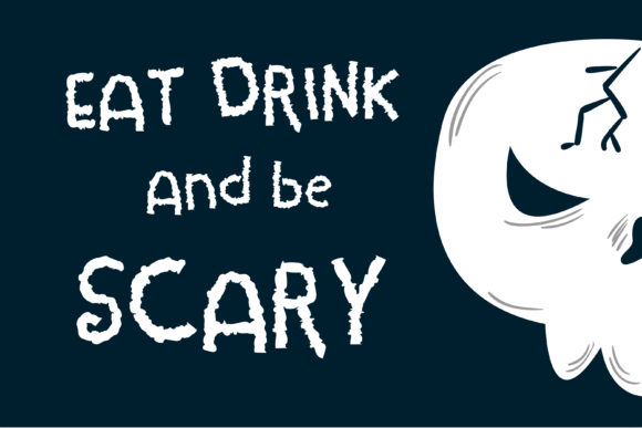 Eat Drink and Be Scary Font for Creative Projects