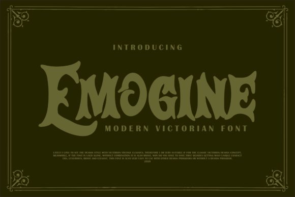 Emogine: A Bold Display Font for Editorial Excellence