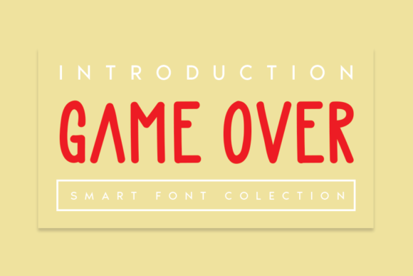 Game Over Font for Handmade Creations and Shop Branding