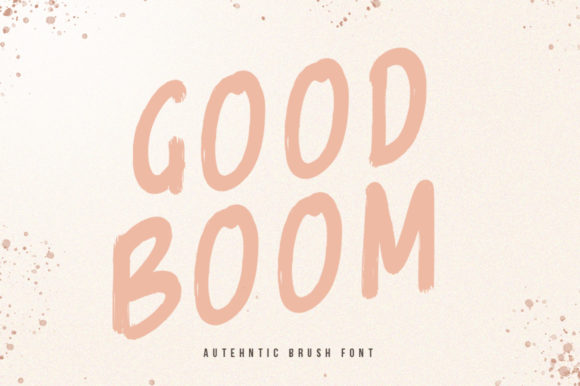 Goodboom: A Simple Lettered Display Font for Modern Editorial Design