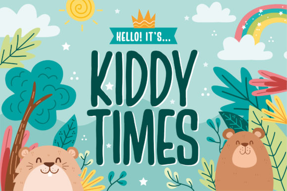 Kiddy Times Display Font for Creative Branding Projects