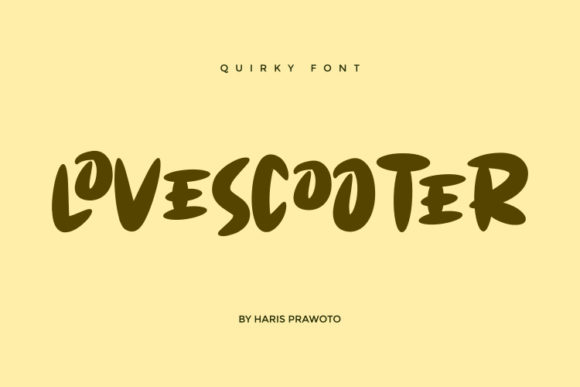Lovescooter Font for Creative Branding and Handmade Designs
