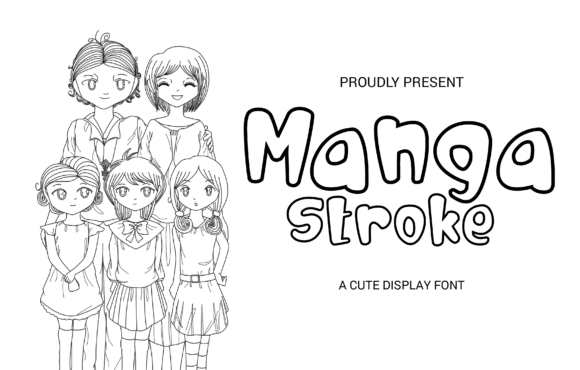 Manga Stroke: A Sweet Display Font for Creative Branding