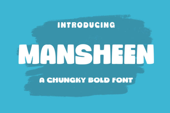 Mansheen: A Bold Display Font for Creative Branding