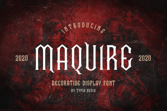 Maquire Font for Vintage Elegance in Handmade Creations