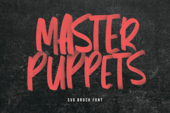 Master Puppets: A Bold Display Font for Creative Branding