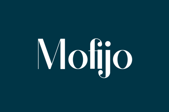 Mofijo Display Font for Creative Branding Projects