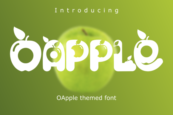 O Apple: A Display Font for Creative Expression