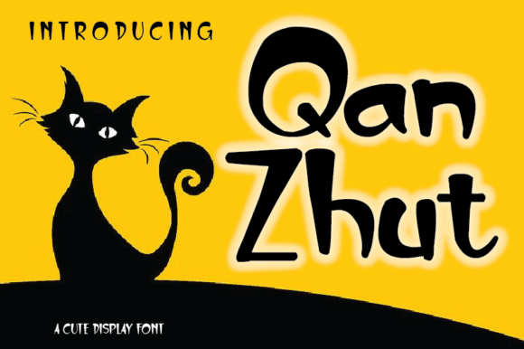 Qan Zhut: A Joyful Display Font for Creative Projects