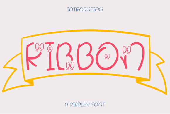 Ribbon Font for Joyful Handmade Creations