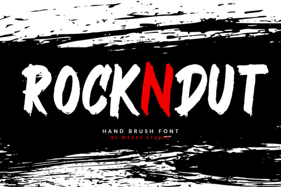 Rockndut: A Bold Display Font for Creative Makers