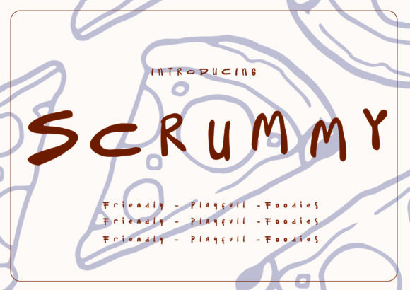 Scrummy: A Quirky Display Font for Web Design Projects