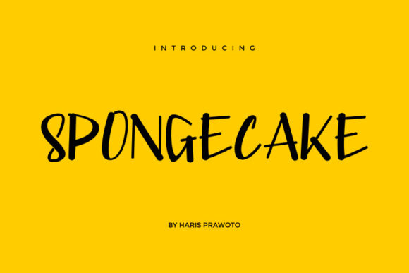 Spongecake Font for Joyful Handmade Creations