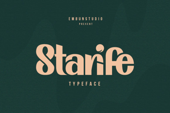 Starife: A Versatile Display Font for Editorial Design