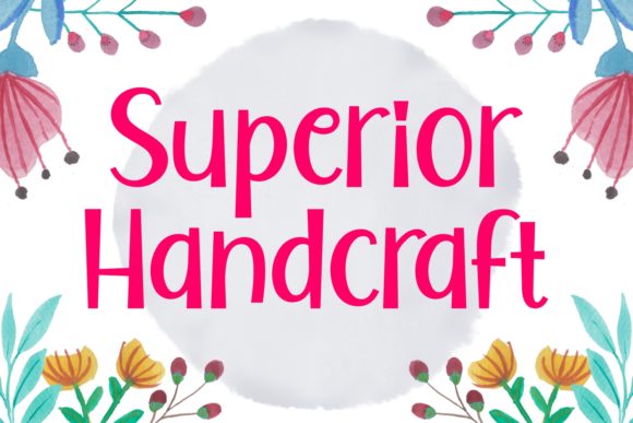 Superior Handcraft: A Bold Display Font for Creative Projects