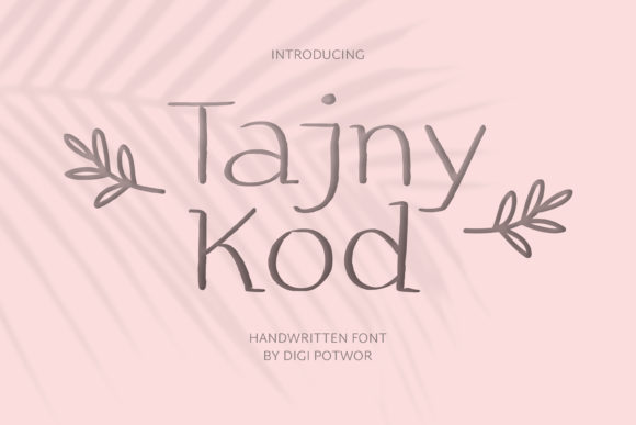 Tajny Kod: A Quirky Display Font for Creative Projects