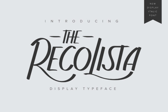 The Recolista: A Display Font That Elevates Handmade Creations