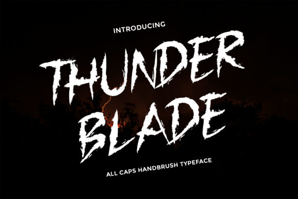 Thunder Blade Font for Bold Editorial Design